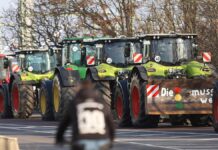 Bauernproteste im ganzen Land