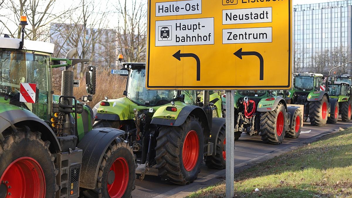 Bauernproteste am 08.01.2024, via dts Nachrichtenagentur