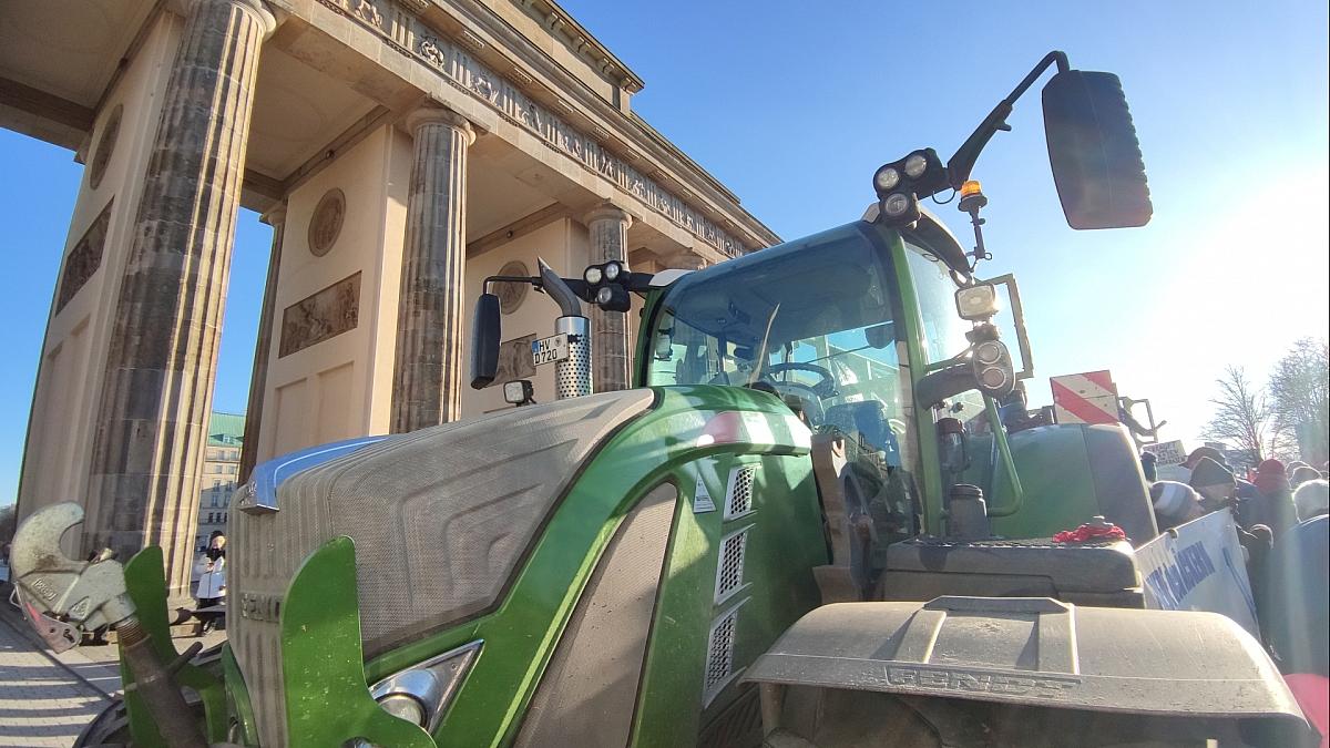 Bauernproteste am 08.01.2024, via dts Nachrichtenagentur