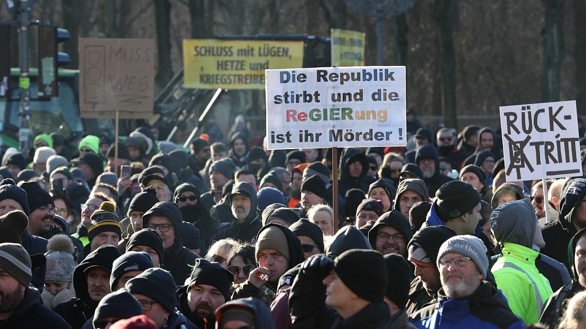 Bauernproteste am 08.01.2024, via dts Nachrichtenagentur