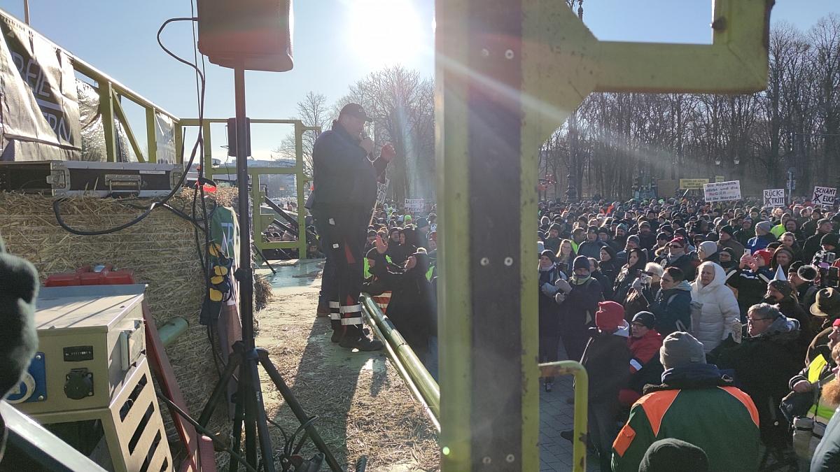 Bauernproteste am 08.01.2024, via dts Nachrichtenagentur