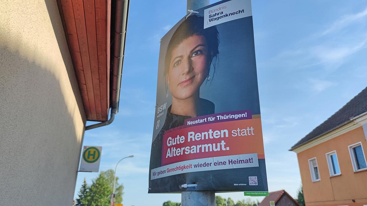 Politbarometer: BSW lässt in Thüringen leicht nach