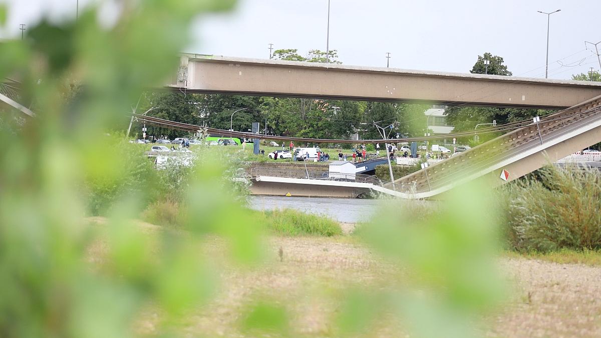 Dresden: Carolabrücke macht Fortschritte - Hochwasser-Sorgen