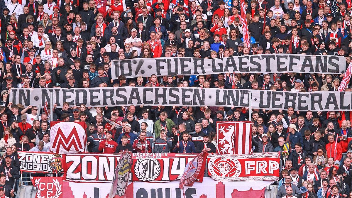 Niedersachsen droht mit Ausschluss von Fußball-Gästefans