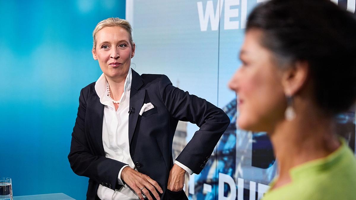 Wagenknecht und Weidel zeigen in TV-Duell viele Gemeinsamkeiten