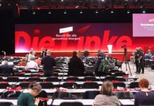 Linken-Bundesparteitag in Halle gestartet