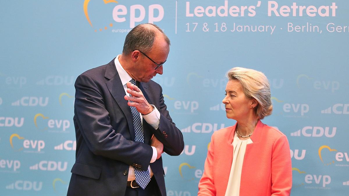 Grünen-Chef Banaszak kritisiert Merz für EVP-Auftritt