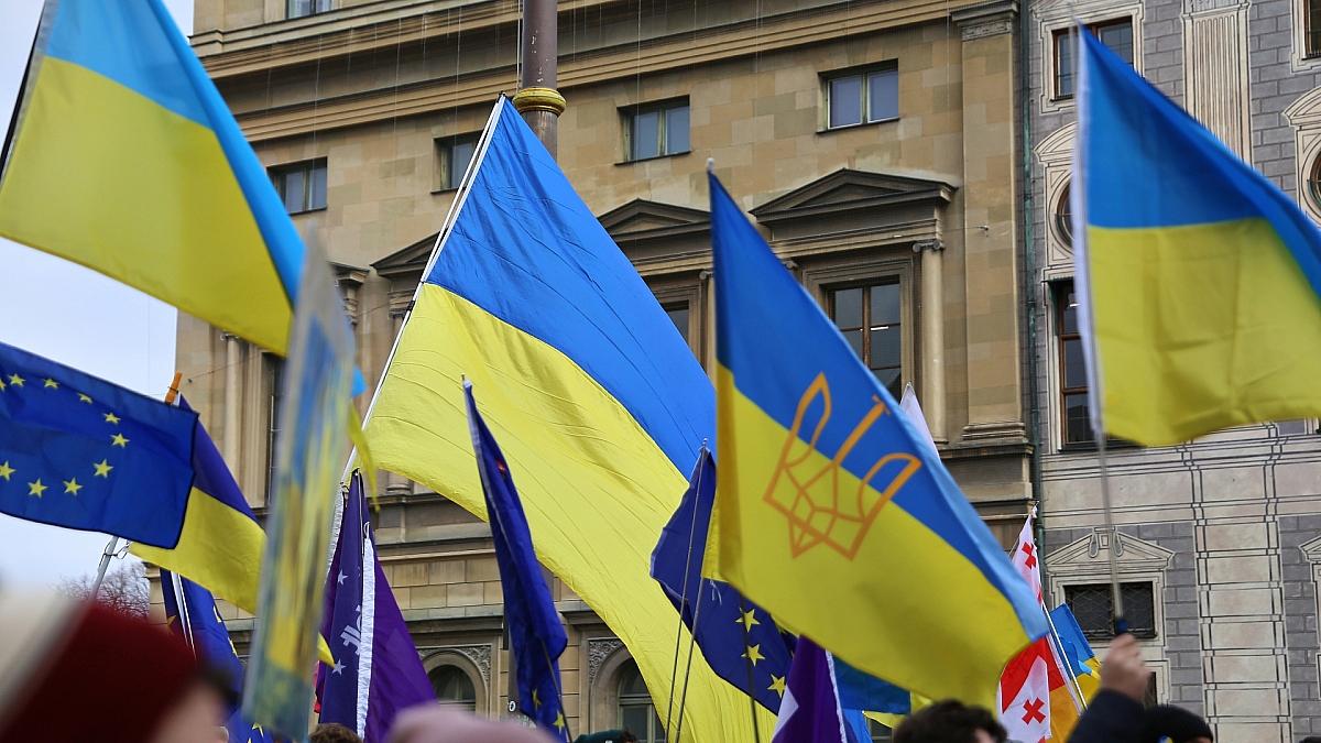 Pro-Ukraine-Demo am Rande der Münchner Sicherheitskonferenz