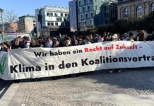 Fridays for Future protestieren für Klimaschutz im Koalitionsvertrag