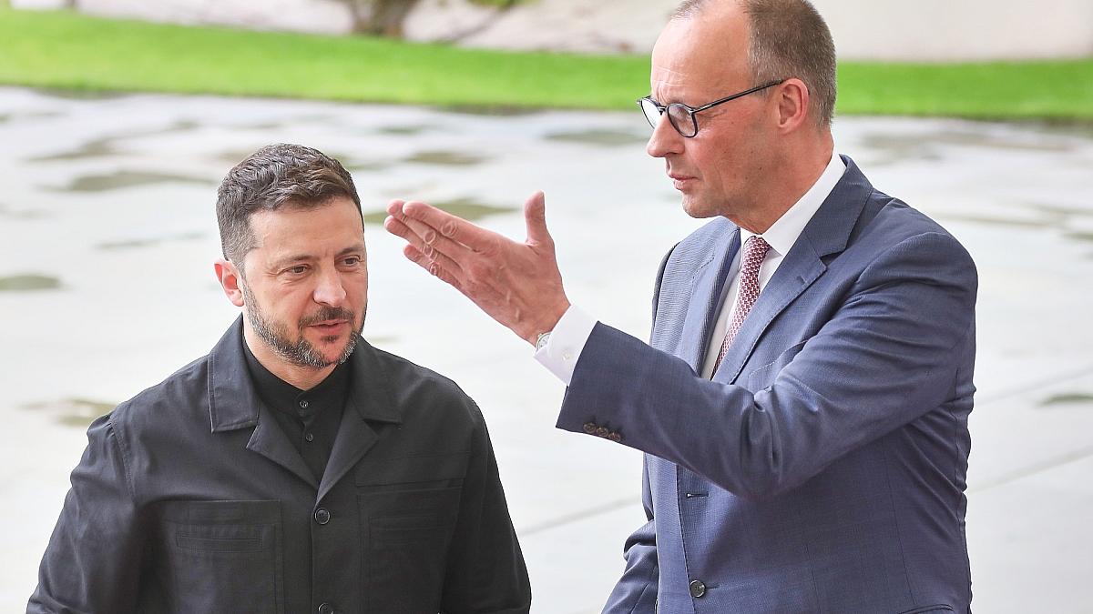 Selenskyj und Merz loben Trump