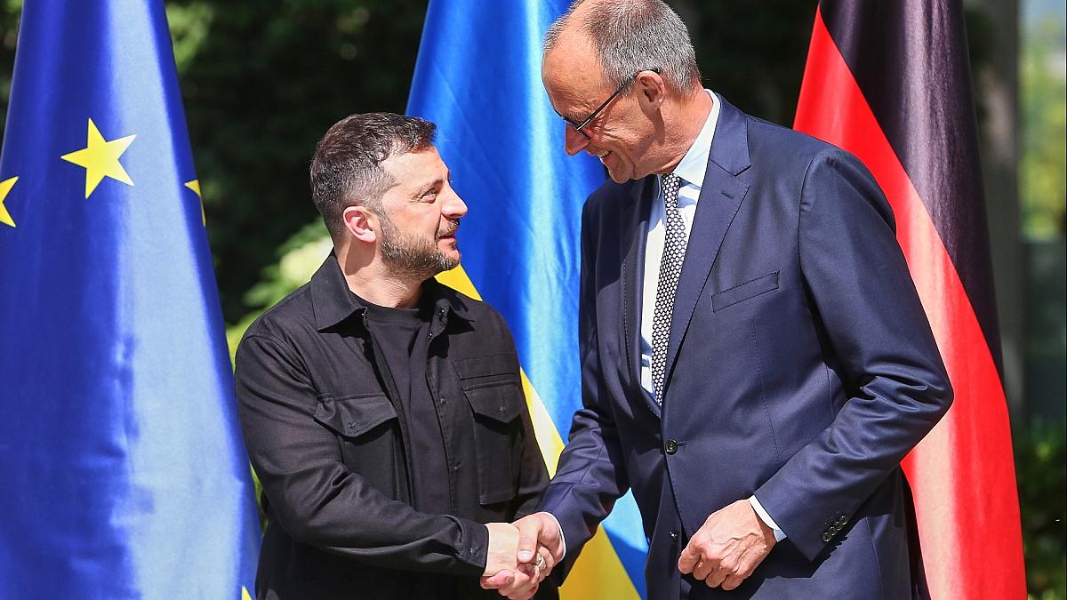 Merz empfängt Selenskyj im Kanzleramt