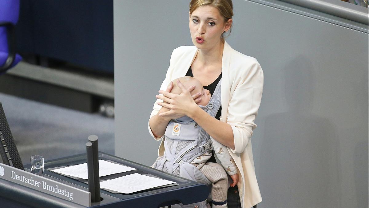 Steinmüllers Bundestagsrede mit Baby war spontane Aktion