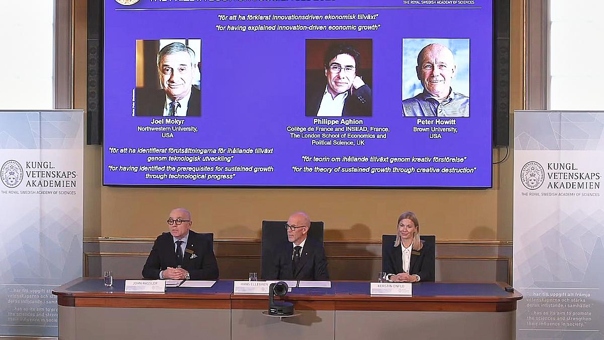 Wirtschaftsnobelpreis für Forschungen zu Wirtschaftswachstum