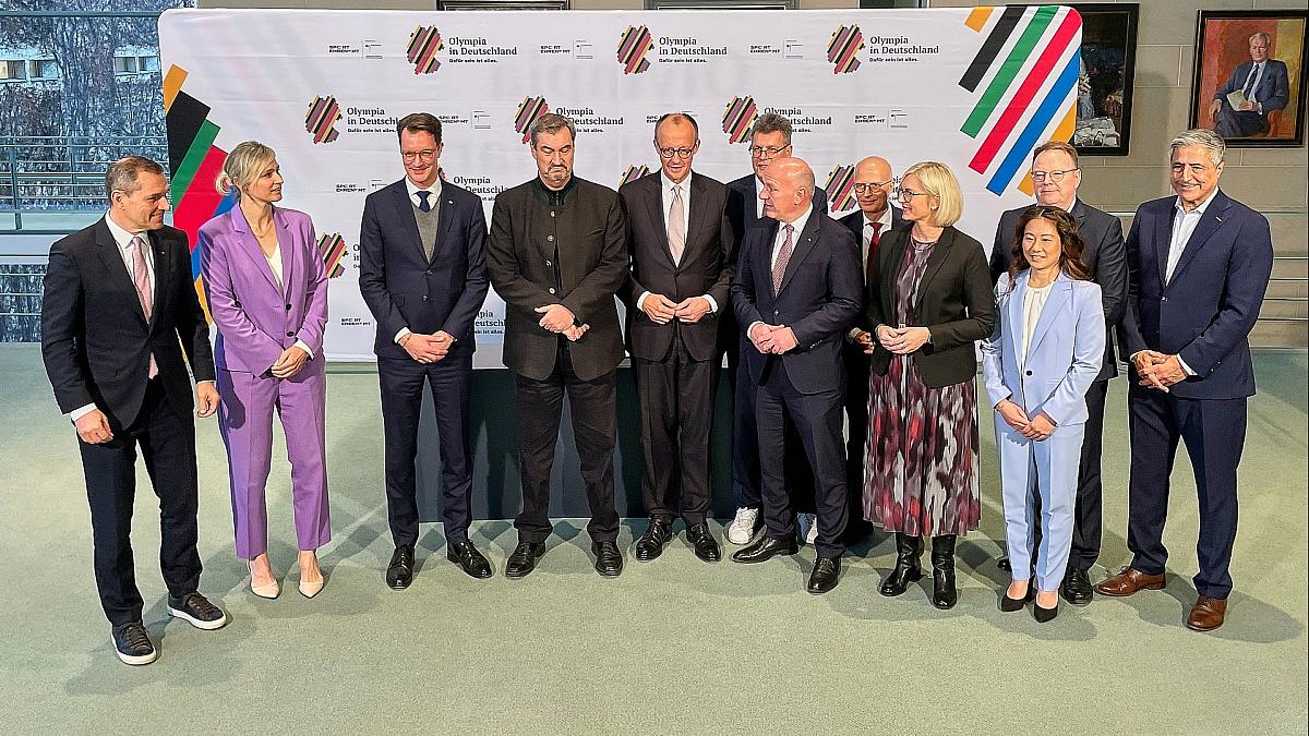 Merz unterzeichnet Vereinbarung für Olympiabewerbung