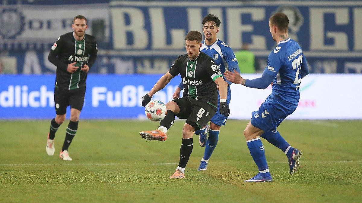 2. Bundesliga: Hannover siegt in Magdeburg - Remis in Nürnberg