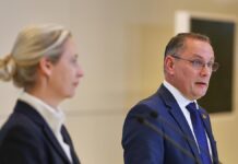 Chrupalla will erneut mit Weidel für AfD-Vorsitz kandidieren Chrupalla will erneut mit Weidel für AfD-Vorsitz kandidieren